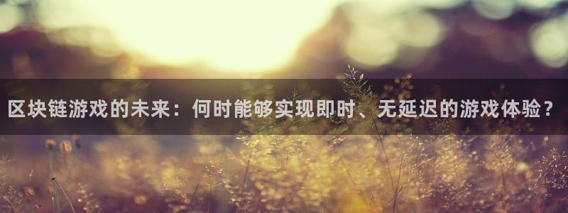 银河官网登录注册失败怎么办：区块链游戏的未来：何时能够实现即时、无延迟的游戏体验？