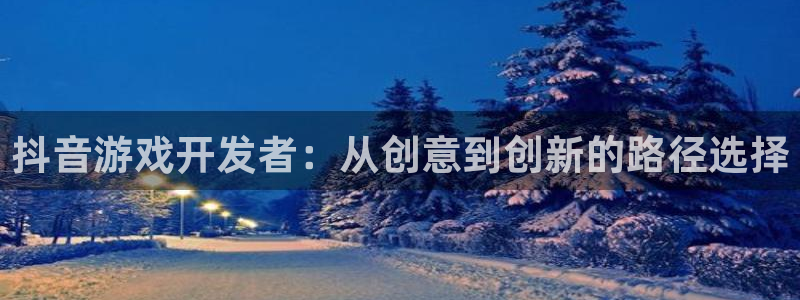 银河官网平台代理开号是真的吗：抖音游戏开发者：从创意到创新的路径选择